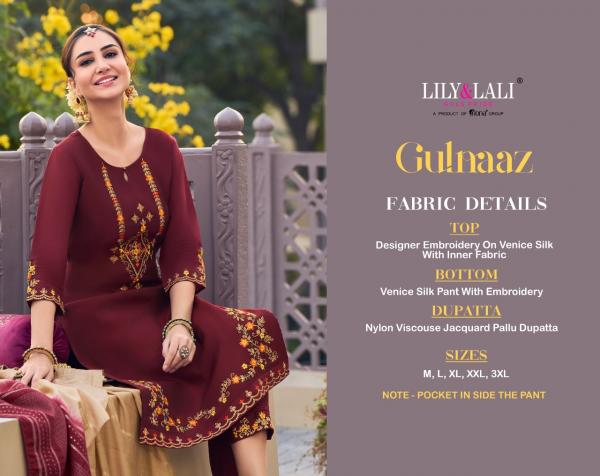 Lily And Lali Gulnaaz Fancy Silk Designer Exclusive Readymade  Collection